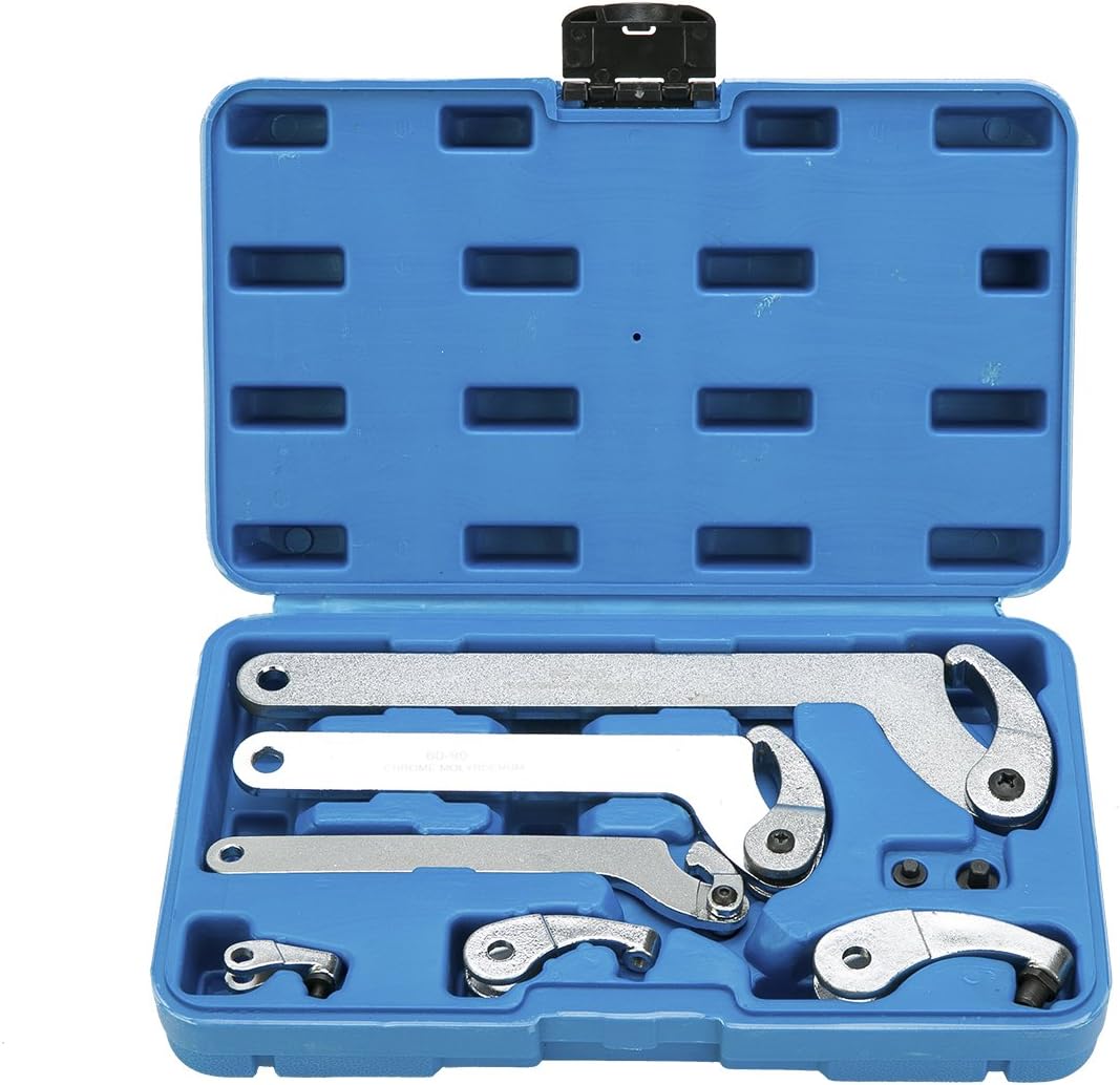 Adjustable Hook And Pin Wrench Spanner Tool Set Pack of 2 L669664