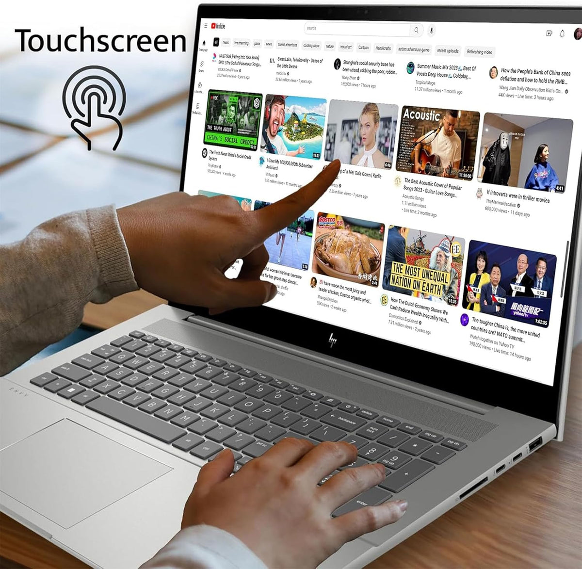 17.3 Touchscreen Laptop - i7-1355U - RTX 3050 - Backlit Keyboard - Windows 11 - Wi-Fi 6E - Thunderbolt 4 - 64GB RAM - 2TB PCIe SSD U809