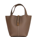 Etoupe Clemence Leather Handbag U9953