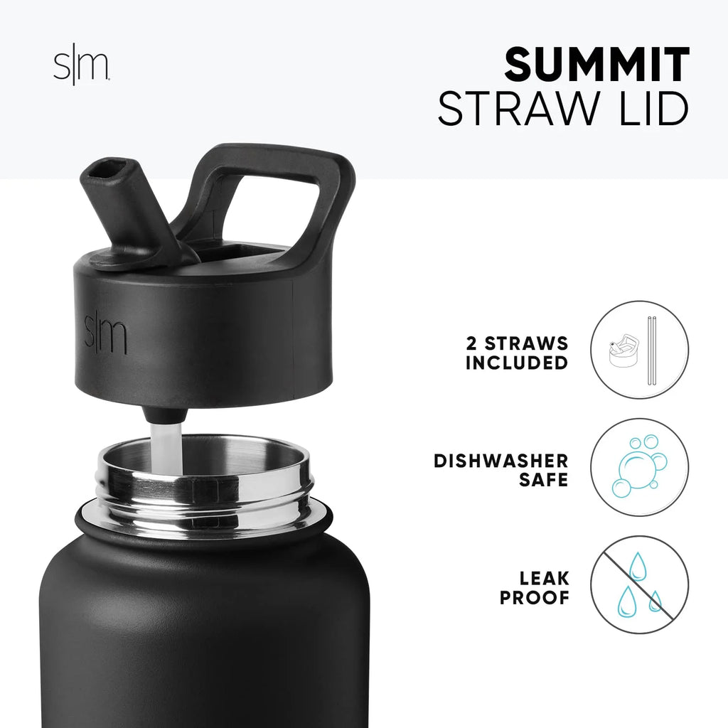 32oz Insulated Stainless Steel Water Bottle with Straw Lid P9068