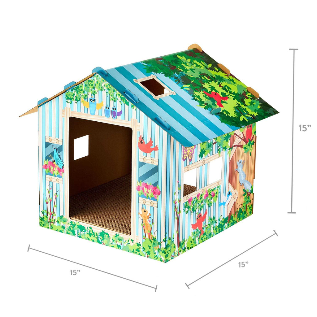 Corrugated Paper Cat Scratch House L29071