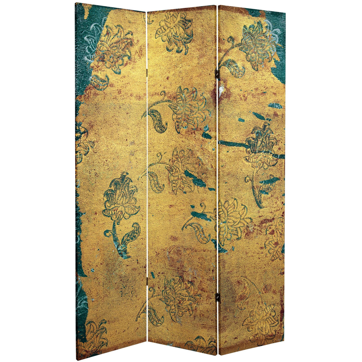 6 ft. Tall 3 Panel Canvas Room Divider R948