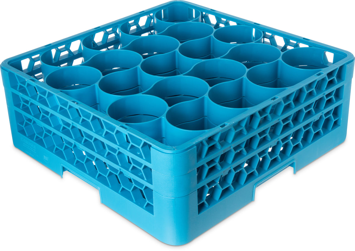 20 Compartment Glass Rack with 2 Extenders O224