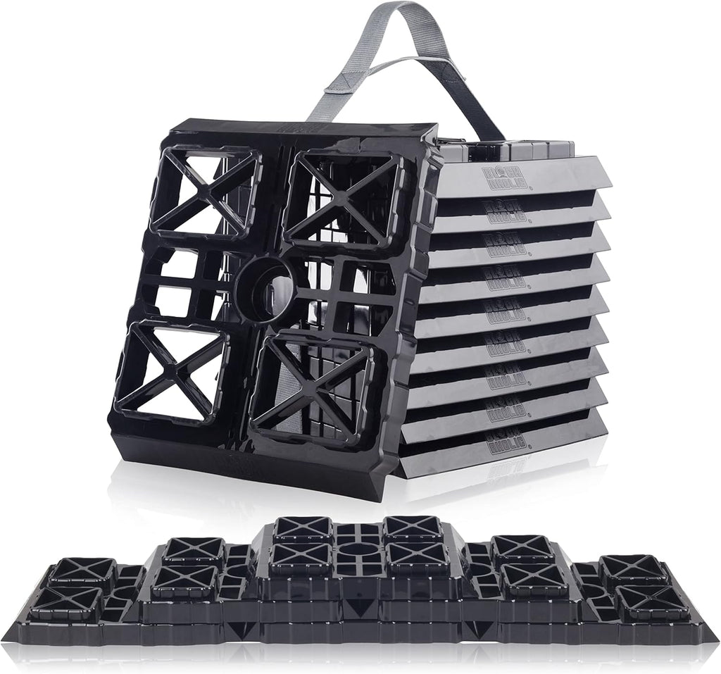 10 Pack RV Leveling Blocks with Carrying Strap T435