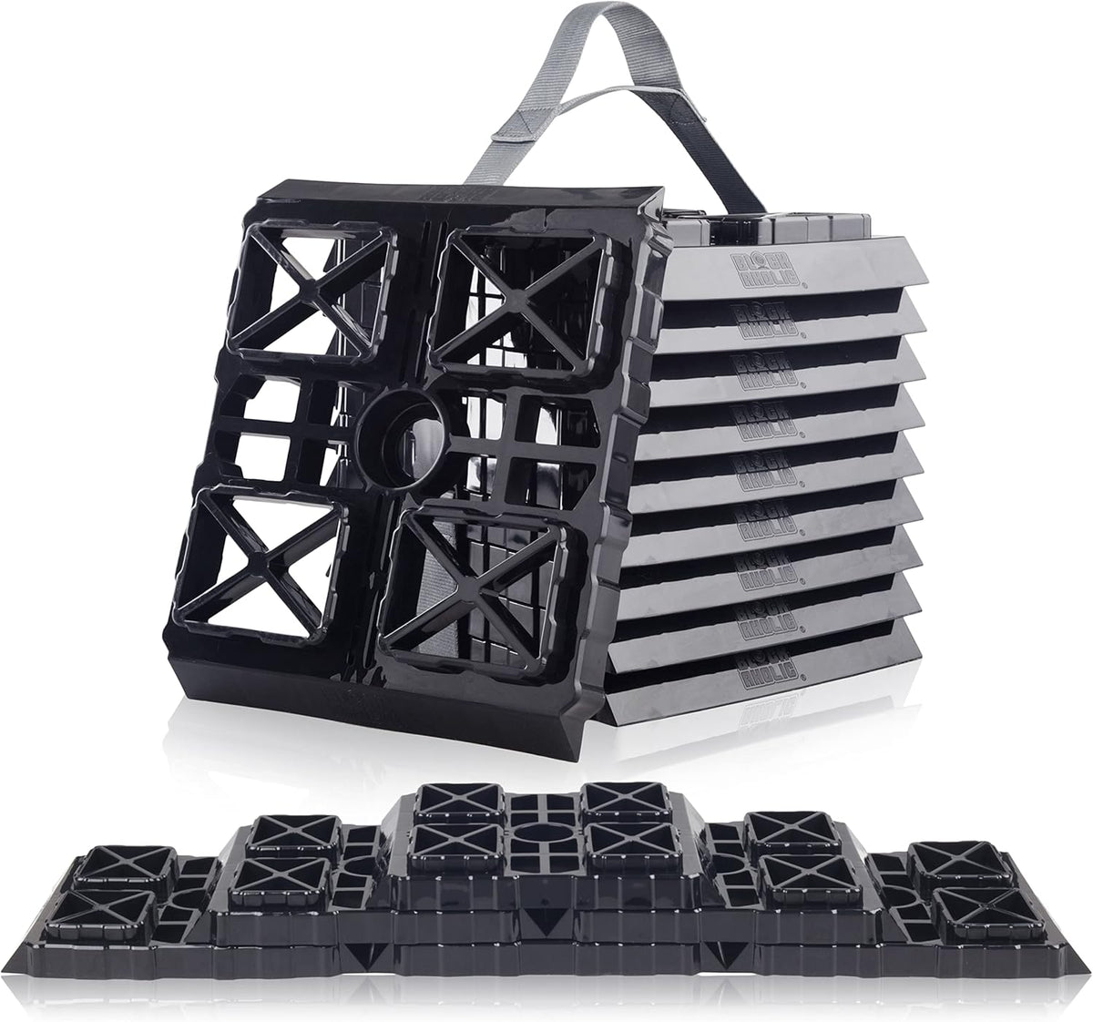 10 Pack RV Leveling Blocks with Carrying Strap T435