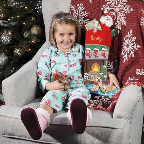 100% Wool Needlepoint Christmas Stocking I84370