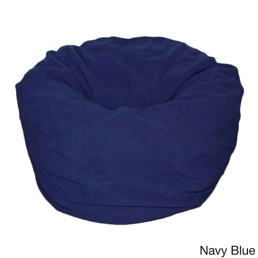 Dark Gray Anti-Pill Fleece Washable Large Bean Bag Chair L6723