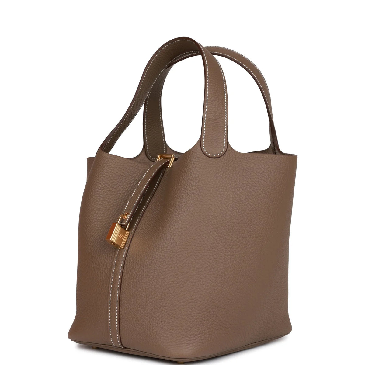 Etoupe Clemence Leather Handbag U9953
