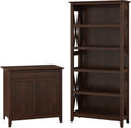 Bing Cherry Secretary Desk with 5 Shelf Bookcase E654