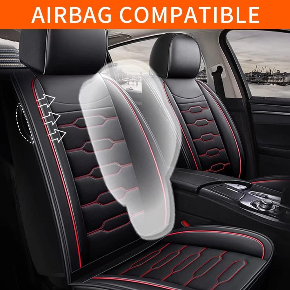 Custom Fit Faux Leather Car Seat Protector Full Set Z919553