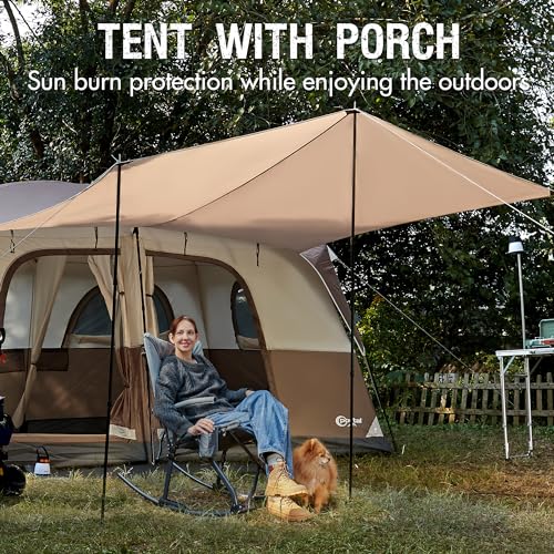 8 Person Family Camping Tent with Porch O610