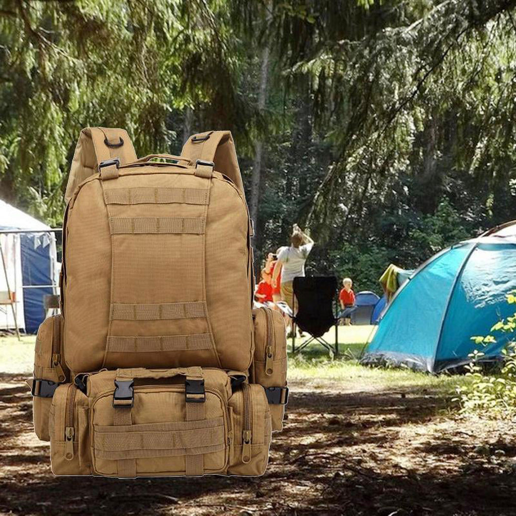 Khaki 55L Travel Backpack L1809