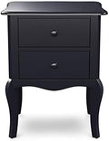 Traditional Wood 2-Drawer Nightstand in Espresso N8735