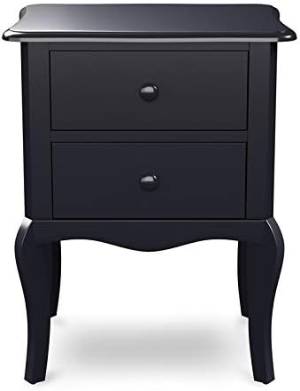 Traditional Wood 2-Drawer Nightstand in Espresso N8735