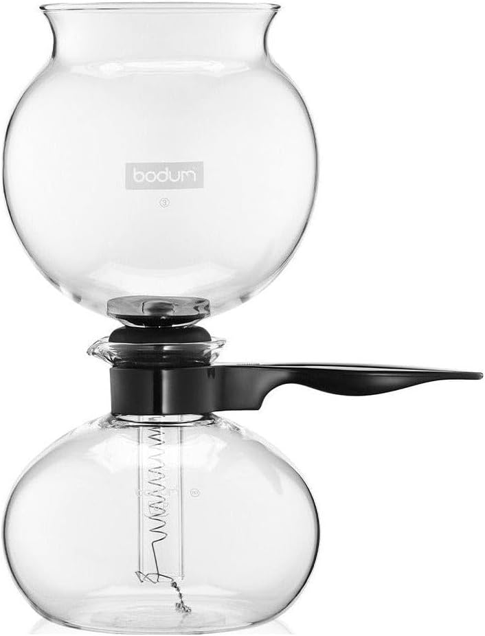 34 oz Vacuum Coffee Maker, Borosilicate Glass, Black E9975