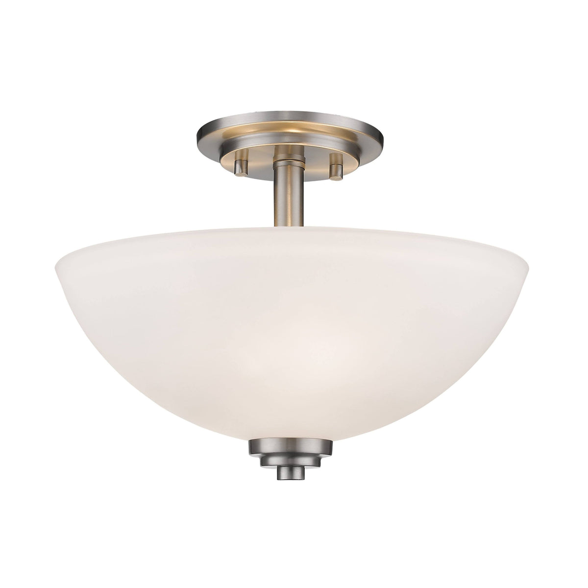 3 Light Semi-Flush Mount Brushed Nickel Y574479