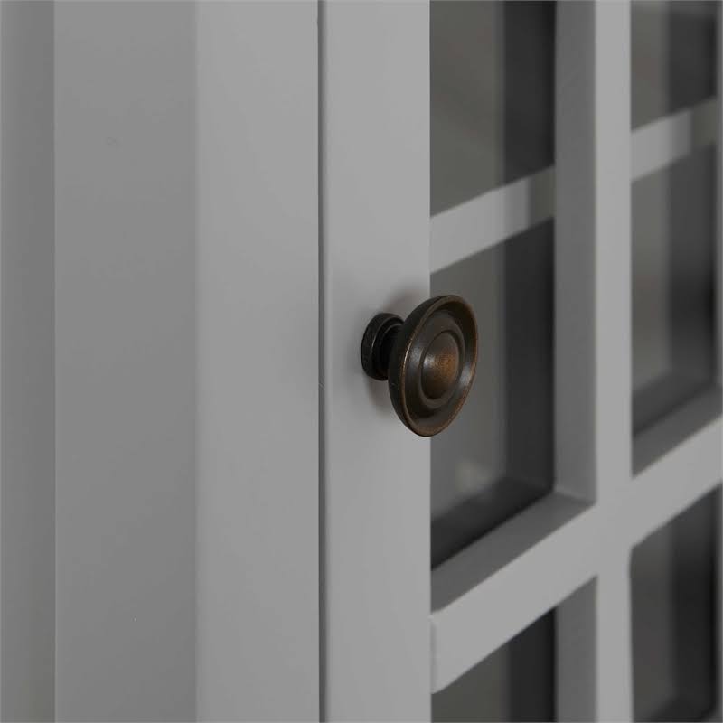 Gray Wood Single Door Cabinet M793275
