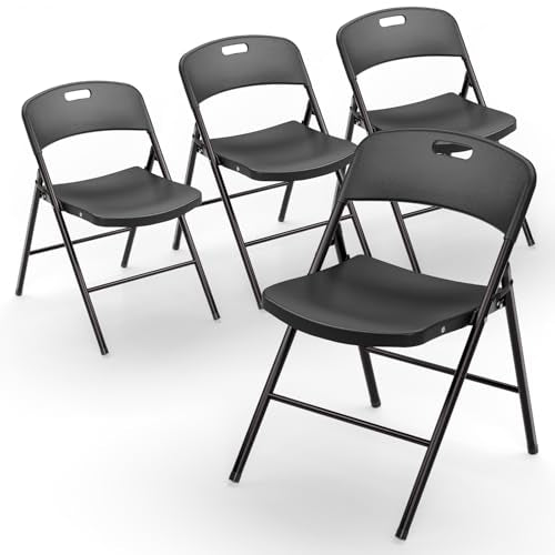 White Plastic Folding Chairs, 6 Pack L306385