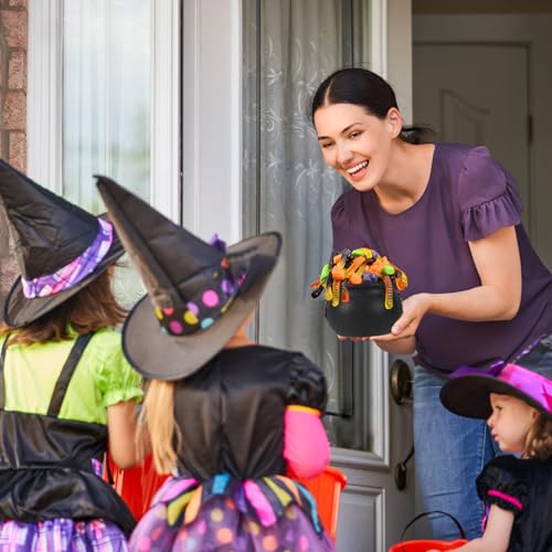 Black Plastic Cauldron Candy Bowl G726630