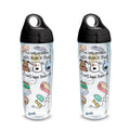 24 oz Water Bottle with Lid, 2 Pack D17287
