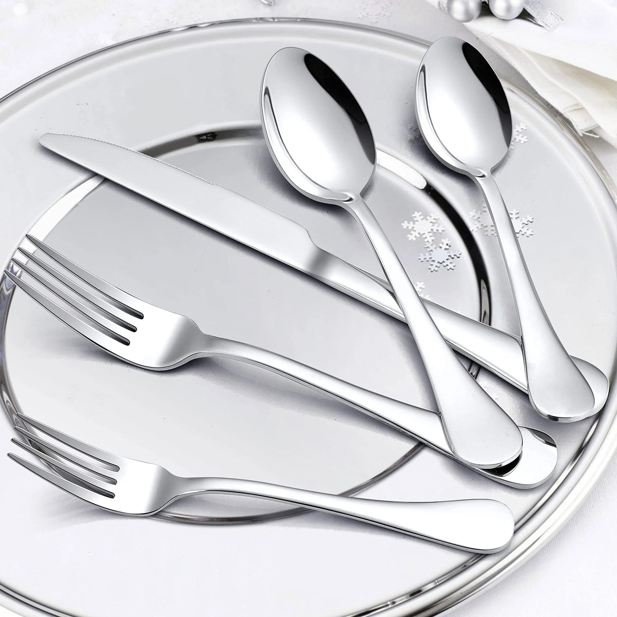 20 Piece Stainless Steel Silverware Set B32270