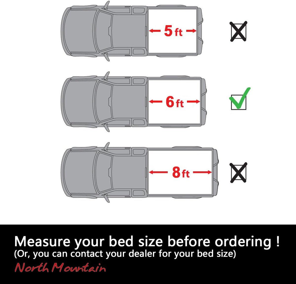 Soft Roll Up Tonneau Cover for Pickup 5ft Bed Z823
