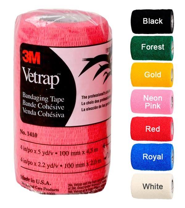 Black Vetrap Bandaging Tape 4 in. x 5 Yards Case of 100 O451