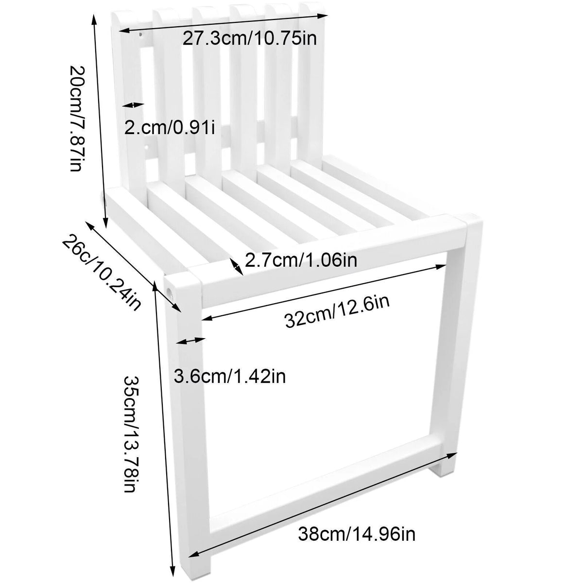 Folding Wall Mounted Wood Bath Shower Seat Y7863