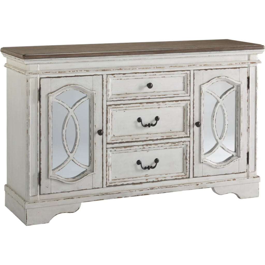 Chipped White and Brown Server L48569