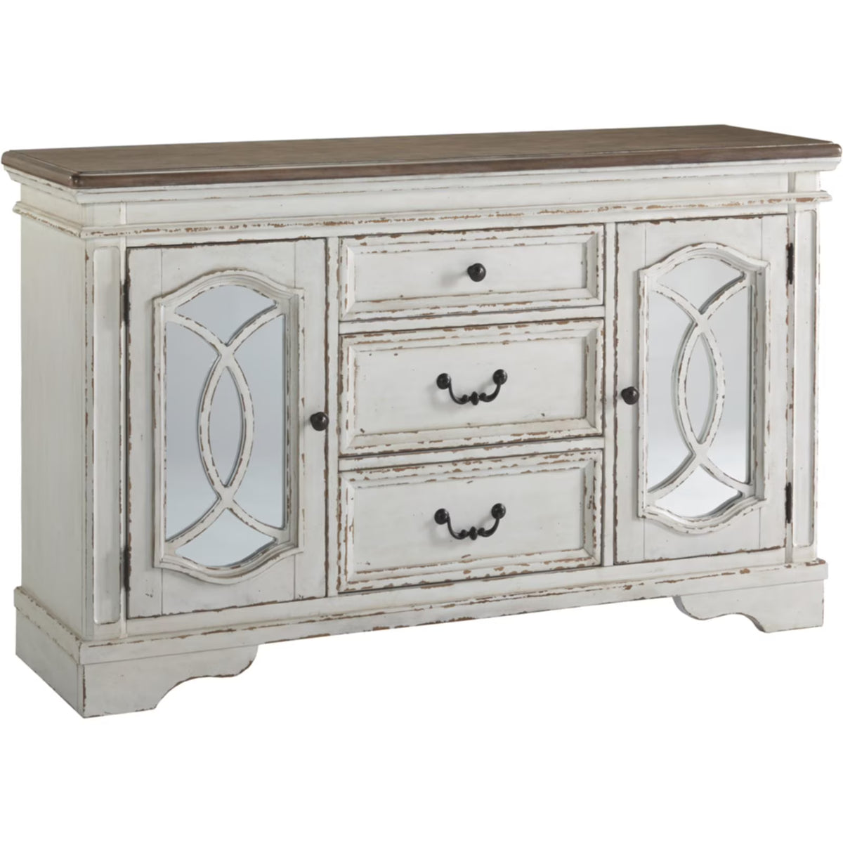 Chipped White and Brown Server L48569