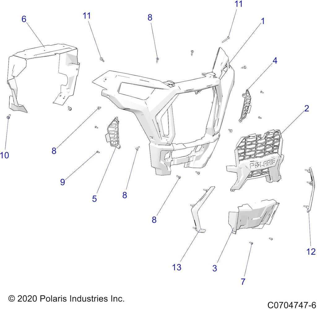 Black Off Road Front Fascia D389667