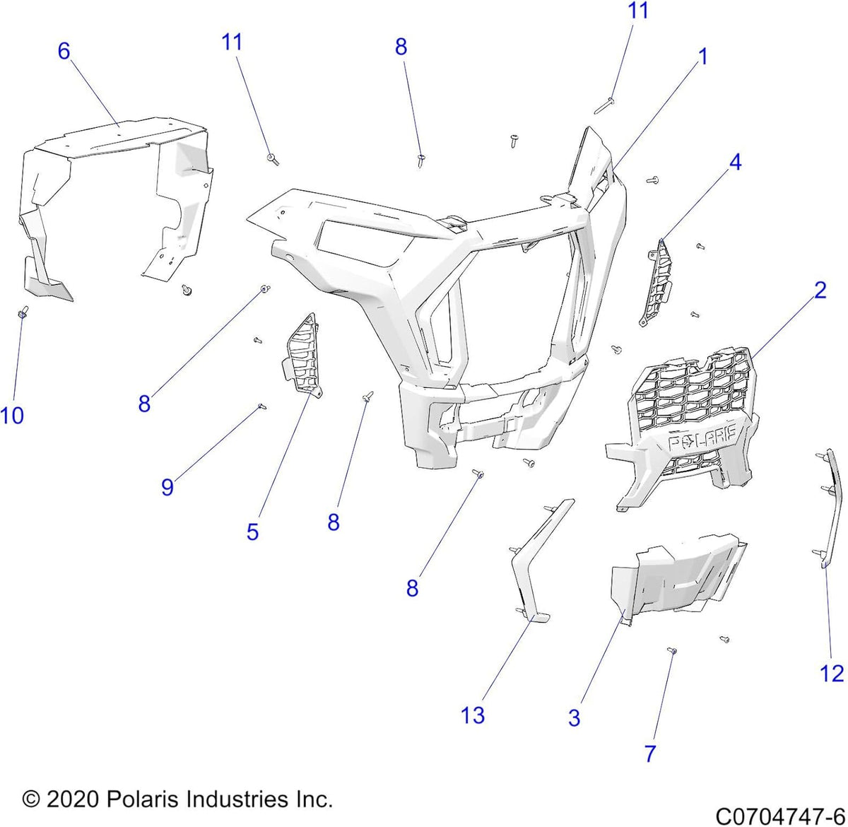 Black Off Road Front Fascia D389667
