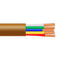 500 ft. 20/5 Solid BC CMR/CL2R Brown Thermostat Wire K992253