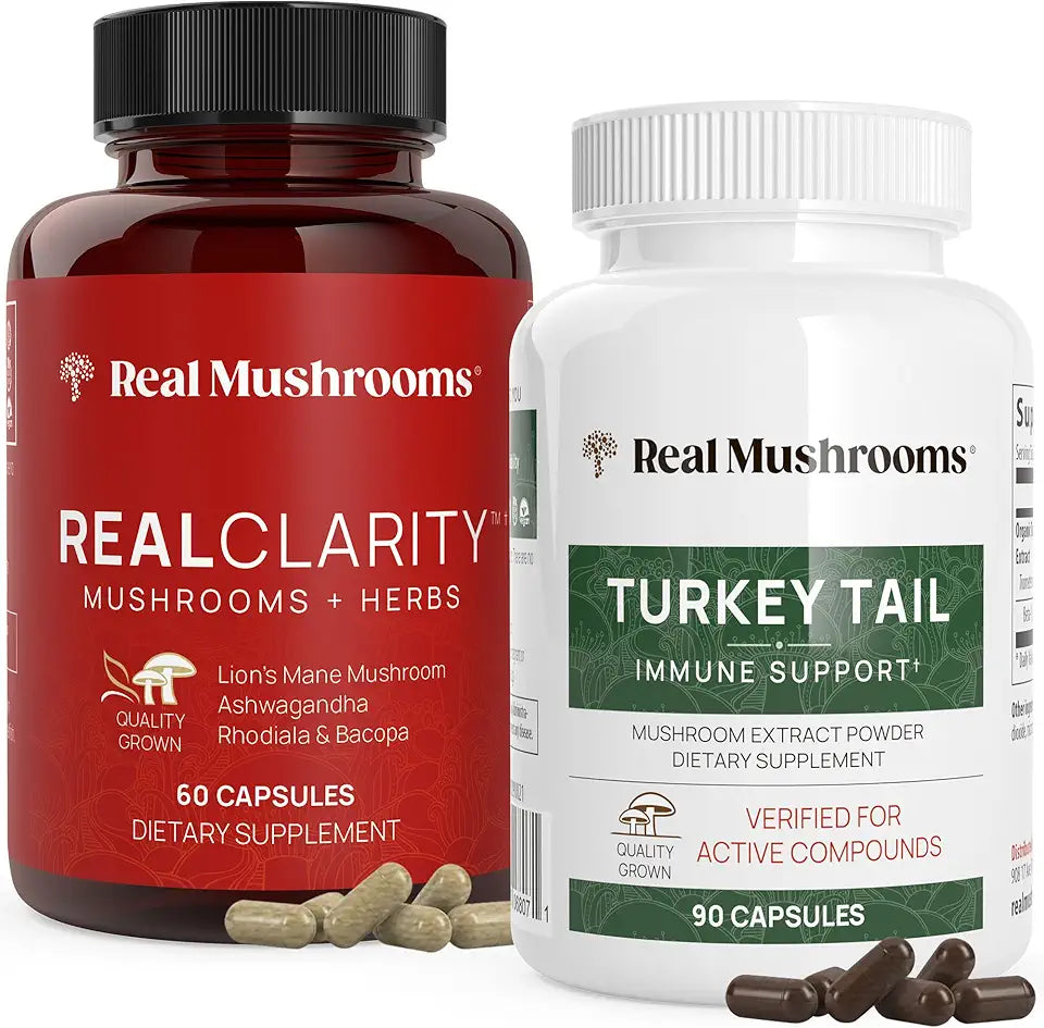 60ct and 90ct Capsules Bundle - Mushroom Supplement - Vegan, Non-GMO N801005