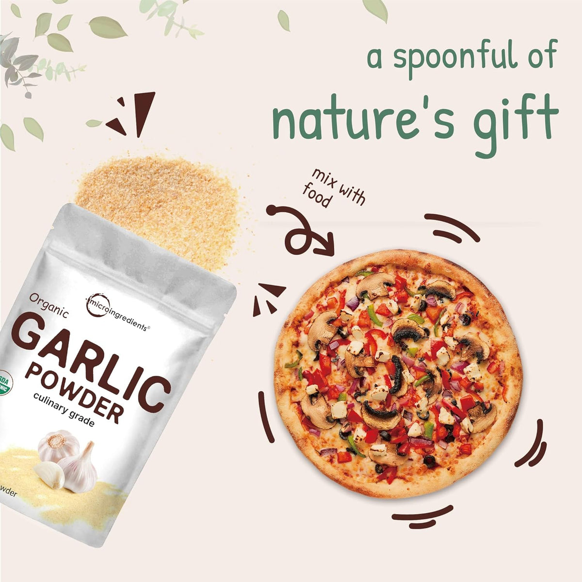 Organic Garlic Powder, 3lbs V62964
