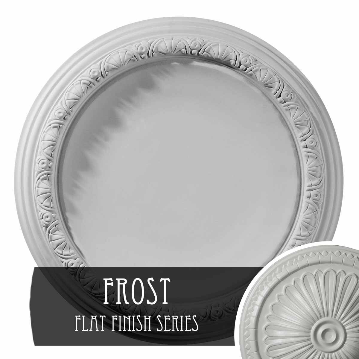 Carlsbad Ceiling Medallion, Hand-Painted Frost F845628