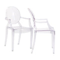 Clear Dining Armchairs Set of 2 R555824