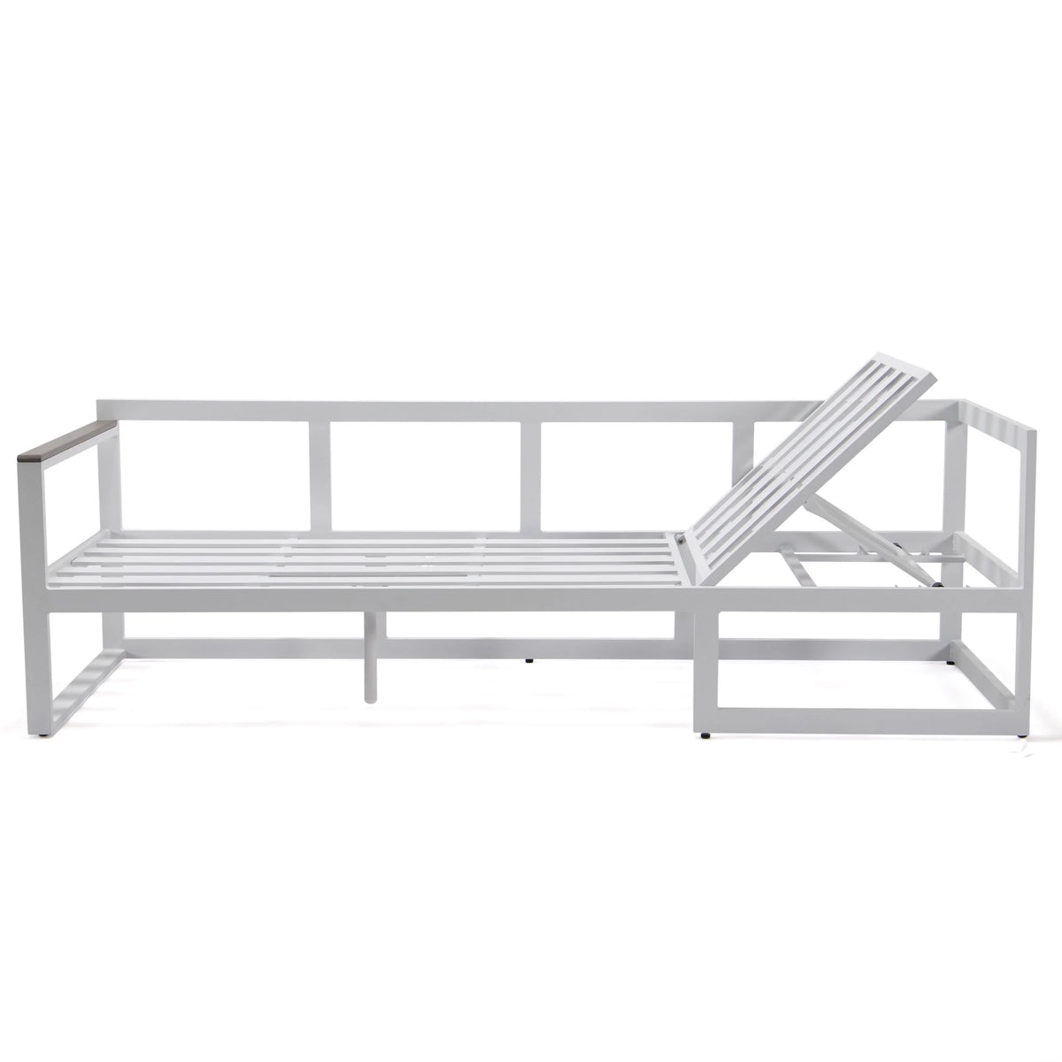 White Sectional With Adjustable Headrest & Coffee Table With Cushions G102668