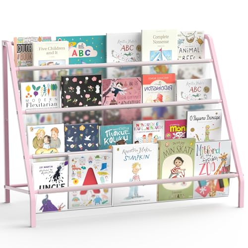 4 Tier Metal Kids Bookshelf V404271