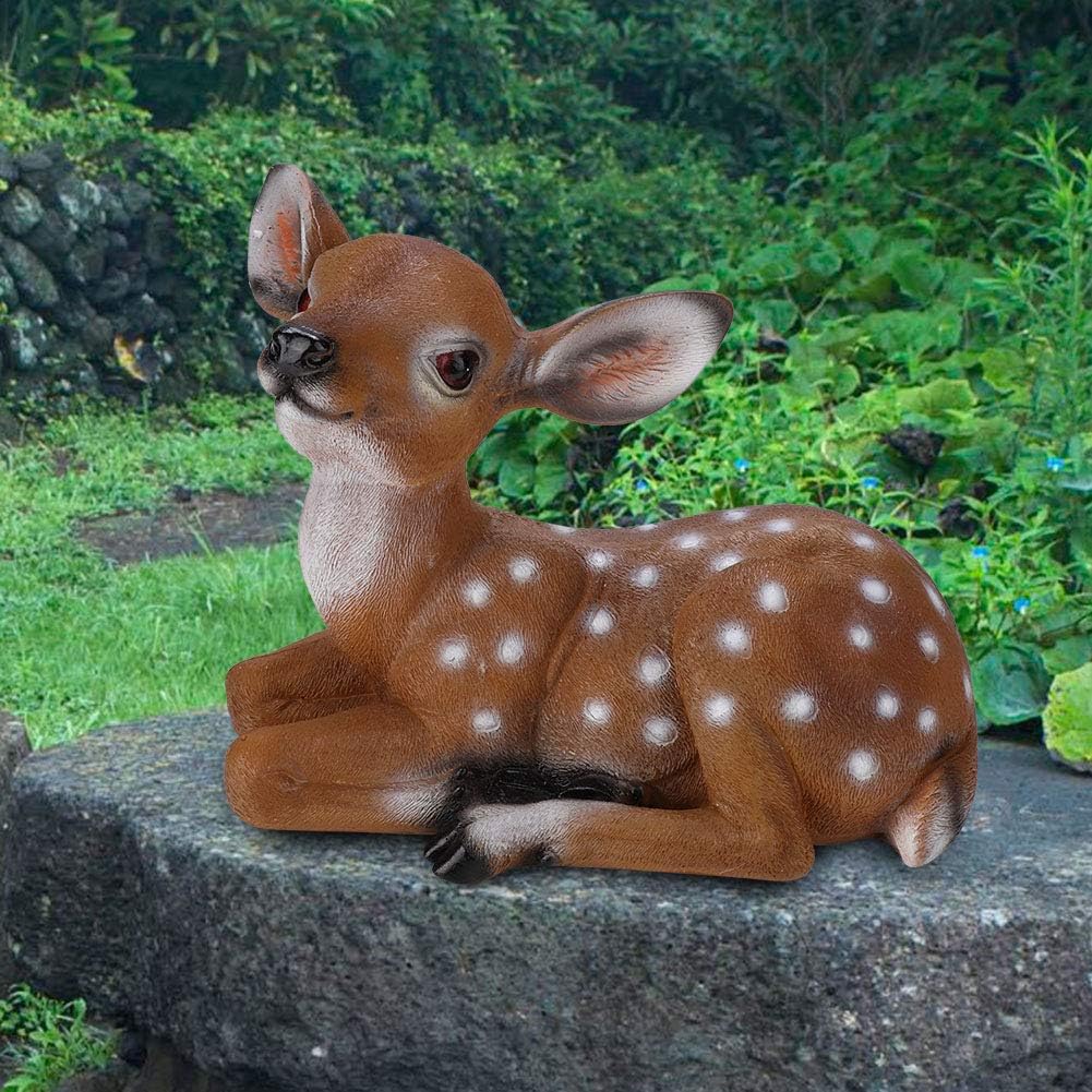 Deer Figurine Garden Animal Statues U5285