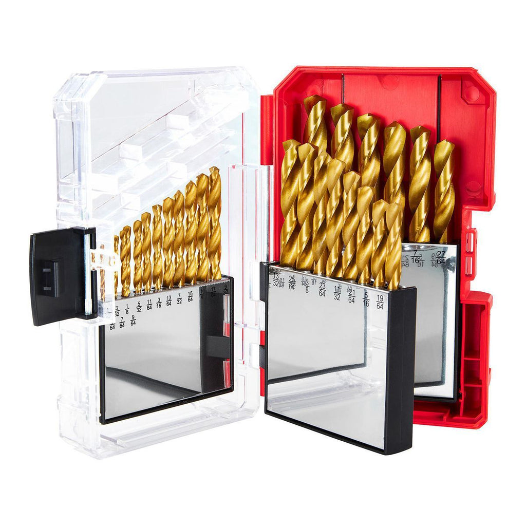 Titanium High-Speed Steel Drill Bit Set, 29-Piece Q972913