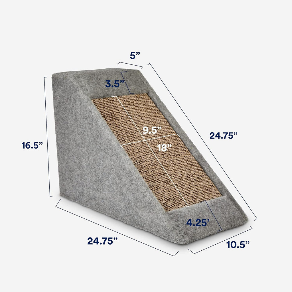 Cat Ramp with Refillable Double Scratcher, Multi-Color Pack of 2 J123906
