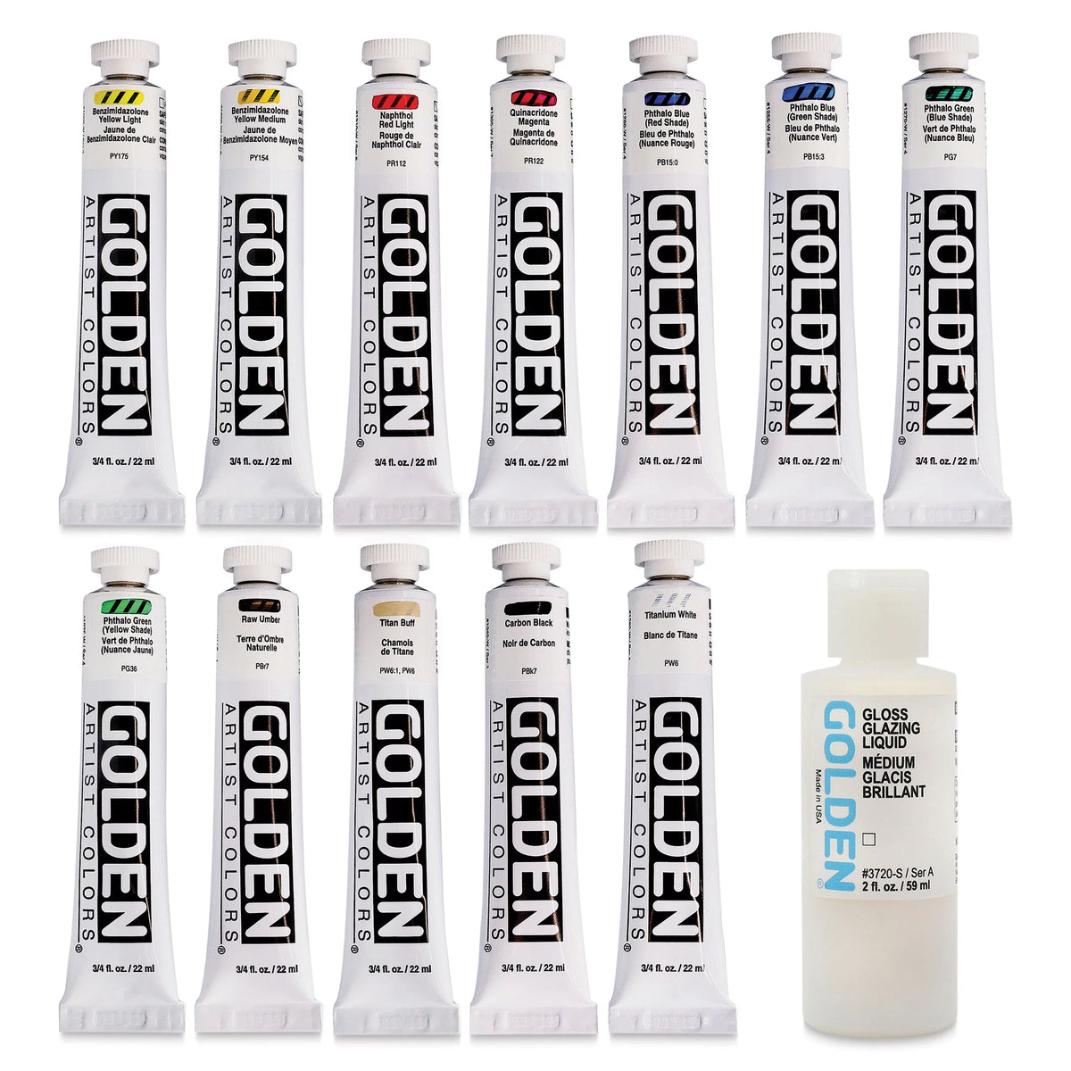 Heavy Body Acrylic Set of 12, 22 ml Tubes I572
