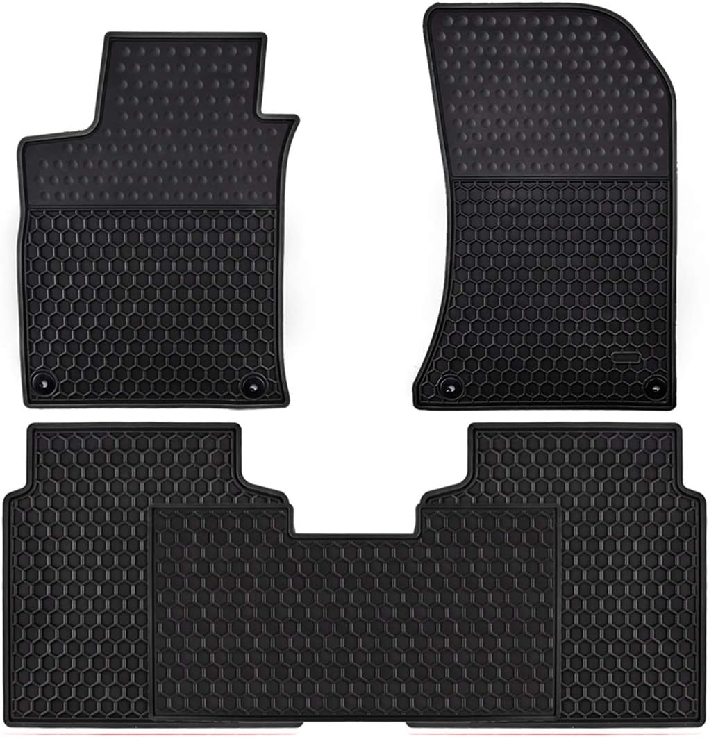 Red Odorless Washable Rubber Car Floor Mats D996