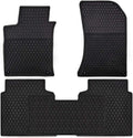 Red Odorless Washable Rubber Car Floor Mats D996