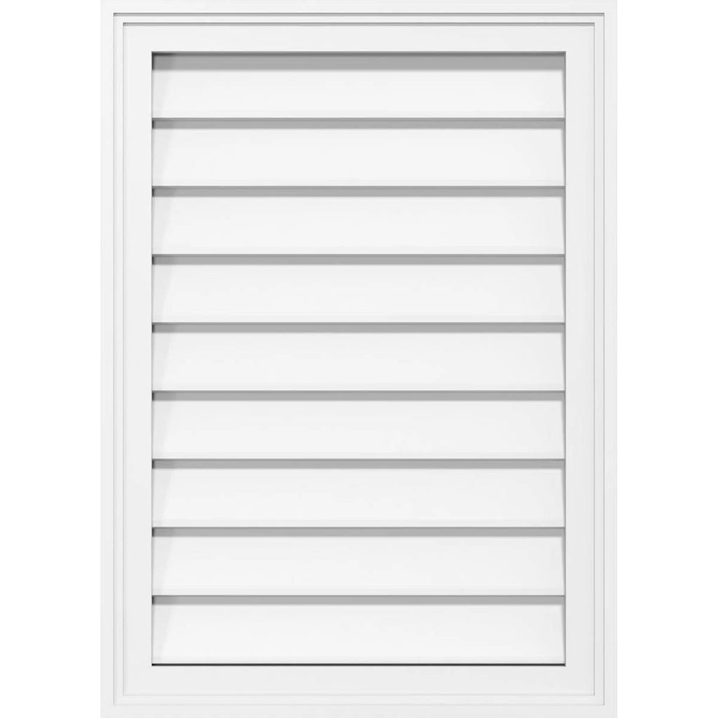 PVC Gable Vent with Brickm T5566