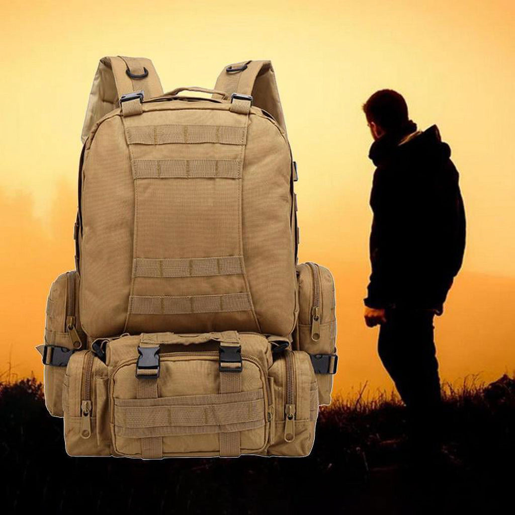 Khaki 55L Travel Backpack L1809