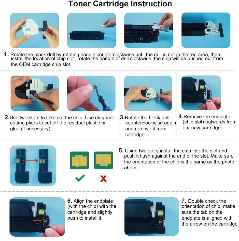 4-Pack High Yield Toner Cartridges for Color LaserJet Pro MFP F7891