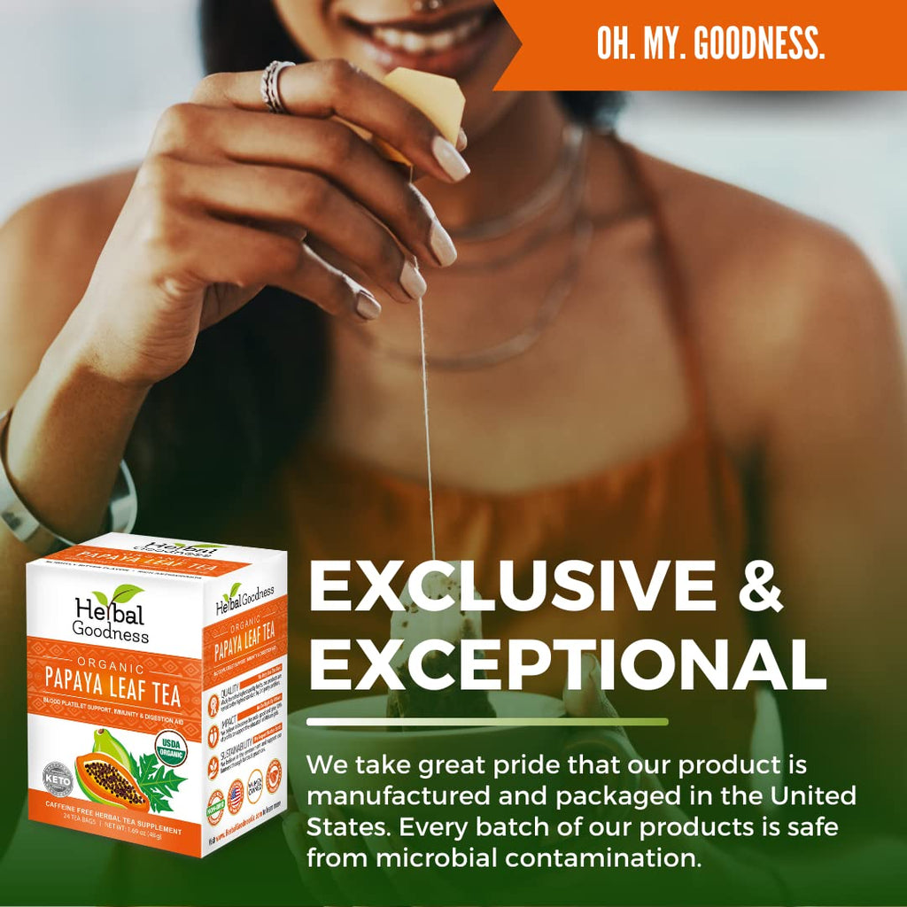 Organic Papaya Leaf Extract Tea 24bags S11267