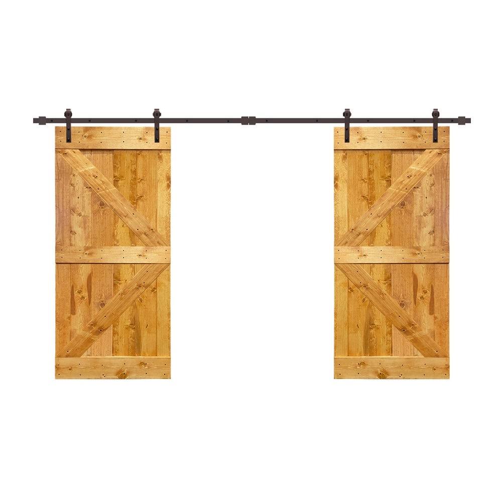 Jungle Green 84 x 84 Barn Door with Hardware Kit H1257